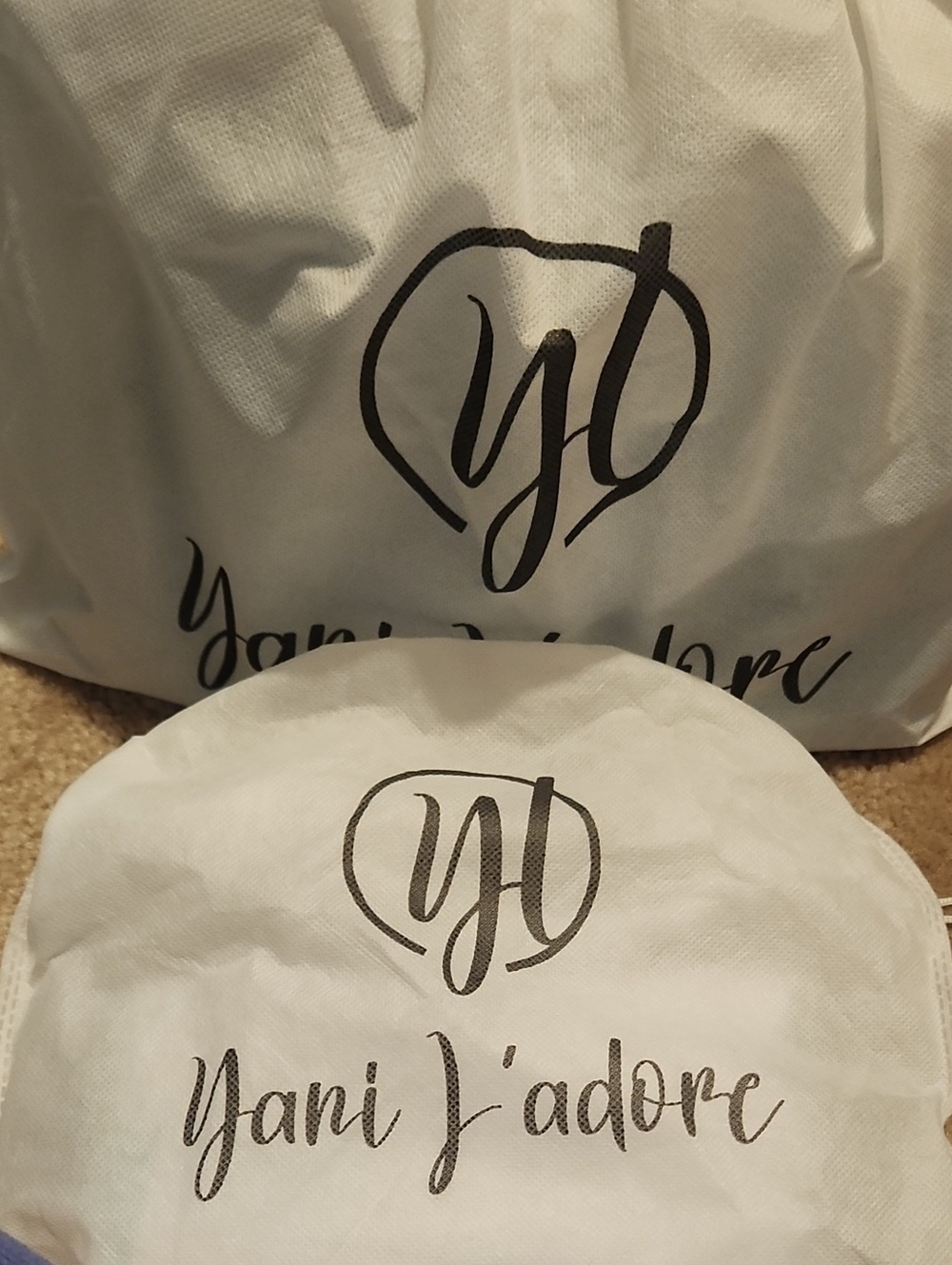 White Dust Bag Set for Women Bags